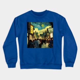 Starry Night in Diagon Alley Crewneck Sweatshirt